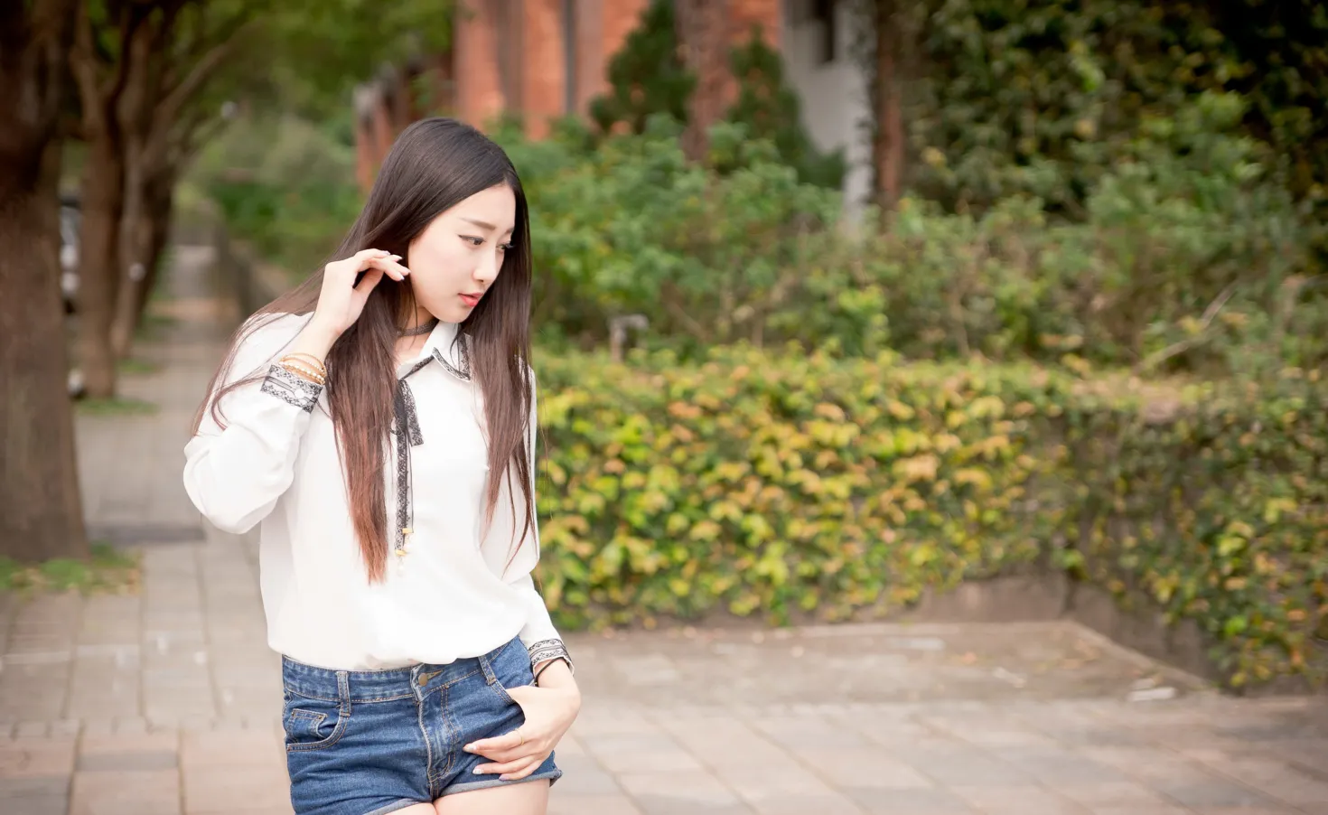 [Mzsock] NO.193 Wu Caijie short skirt, hot pants, high heels and beautiful legs street photography#[67P]-44